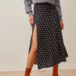 Reformation Zoe Skirt - Eliza black and white print size 10